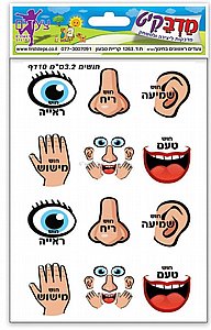 מבחר מדבקות חושים רגשות ואני וגופי מבחר מדבקות חושים רגשות ואני וגופי