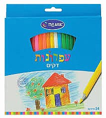 עפרונות צבעוניים דקים 24 יחידות אומגה עפרונות צבעוניים דקים 24 יחידות אומגה