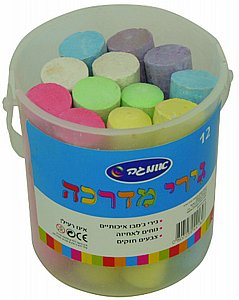 גירי מדרכה בדלי 12 יחידות אומגה גירי מדרכה בדלי 12 יחידות אומגה