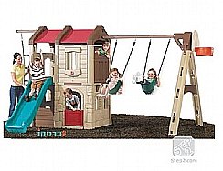 מתקן הרפתקאות ענק עם סל STEP2 מתקן הרפתקאות ענק עם סל STEP2