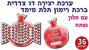ערכת יצירה דו צדדית רימון תלת מימד 36 יחידות ערכת יצירה דו צדדית רימון תלת מימד 36 יחידות