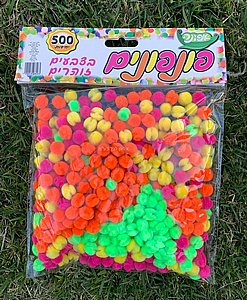 פונפונים זוהרים 500 יחידות פונפונים זוהרים 500 יחידות