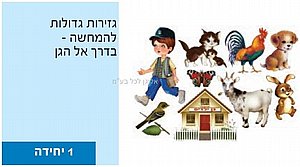 ערכה ללוח תוכן ילד קטן הלך לגן ערכה ללוח תוכן ילד קטן הלך לגן