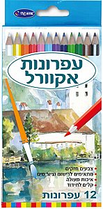 עפרונות אקוורל 12 יחידות אומגה עפרונות אקוורל 12 יחידות אומגה
