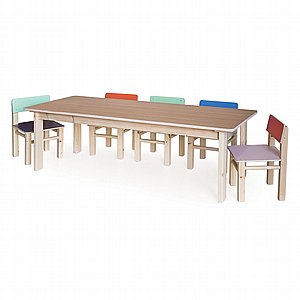 שולחן עץ 60/120 שולחן עץ 60/120