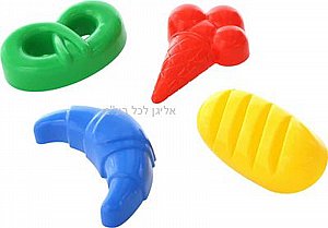 סט 4 צורות מאכלים לחול סט 4 צורות מאכלים לחול