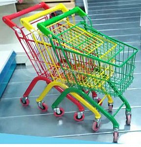 עגלת סופר מתכת צבעונית עגלת סופר מתכת צבעונית