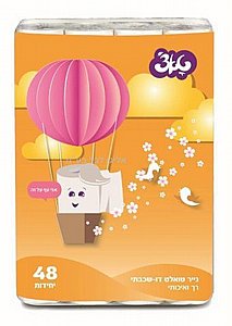 טואלט כדור פורח 48 יחידות דו שכבתי טואלט כדור פורח 48 יחידות דו שכבתי